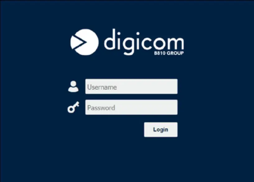 digicom 8E4631 - LOGIN TO WEB PAG