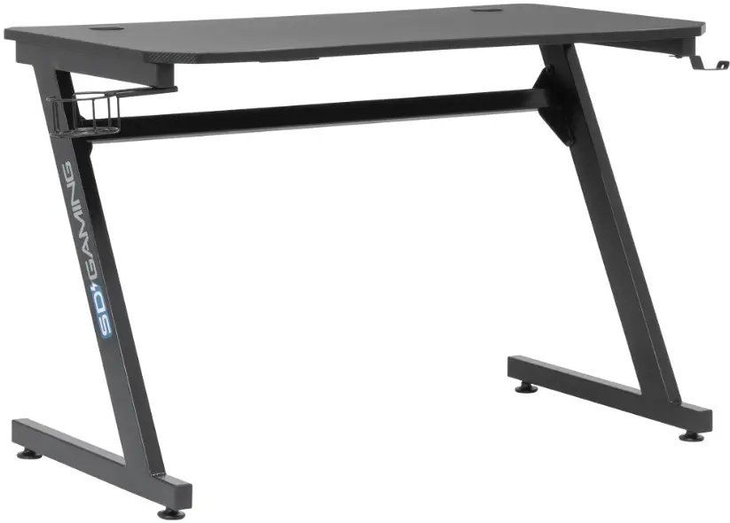 STUDIO DESIGN 51455 Black-Black Gear PC Gamer Computer Desk