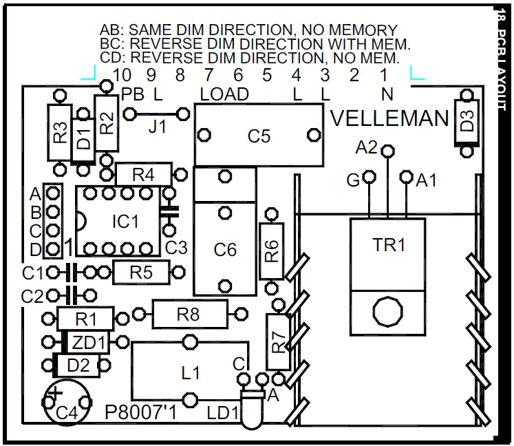 velleman-K8007-Dimmer-Module-FIG 17