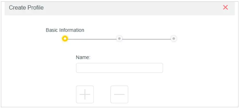 MERCUSYS MW301R 300Mbps Wireless N Router User Guide - Add basic profile information