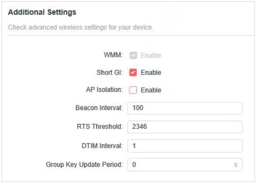 MERCUSYS MW301R 300Mbps Wireless N Router User Guide - Additional Settings