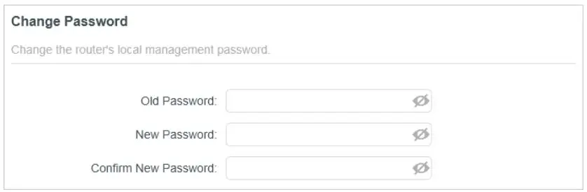 MERCUSYS MW301R 300Mbps Wireless N Router User Guide - Change Password