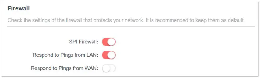 MERCUSYS MW301R 300Mbps Wireless N Router User Guide - Firewall