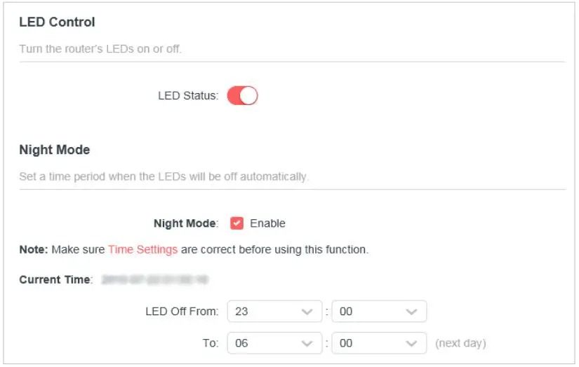 MERCUSYS MW301R 300Mbps Wireless N Router User Guide - LED Control