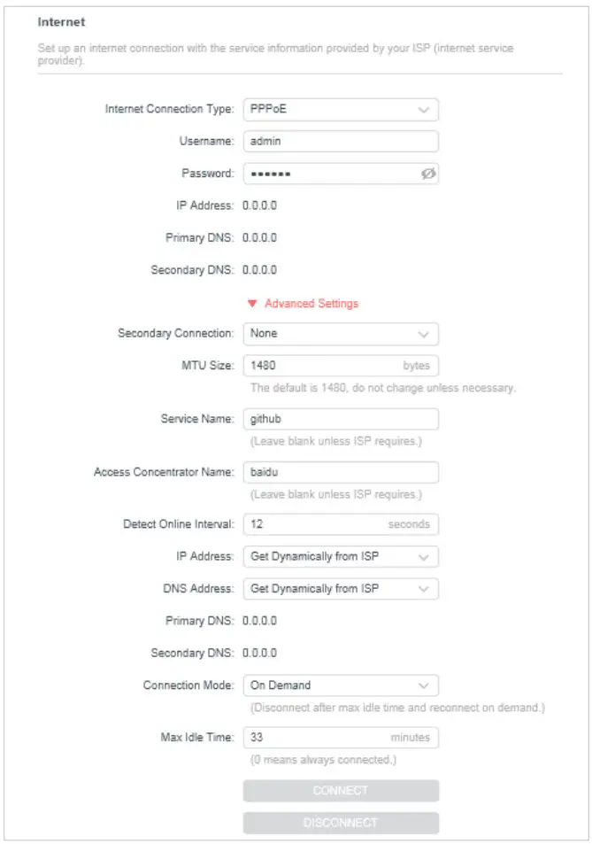 MERCUSYS MW301R 300Mbps Wireless N Router User Guide - PPPoE