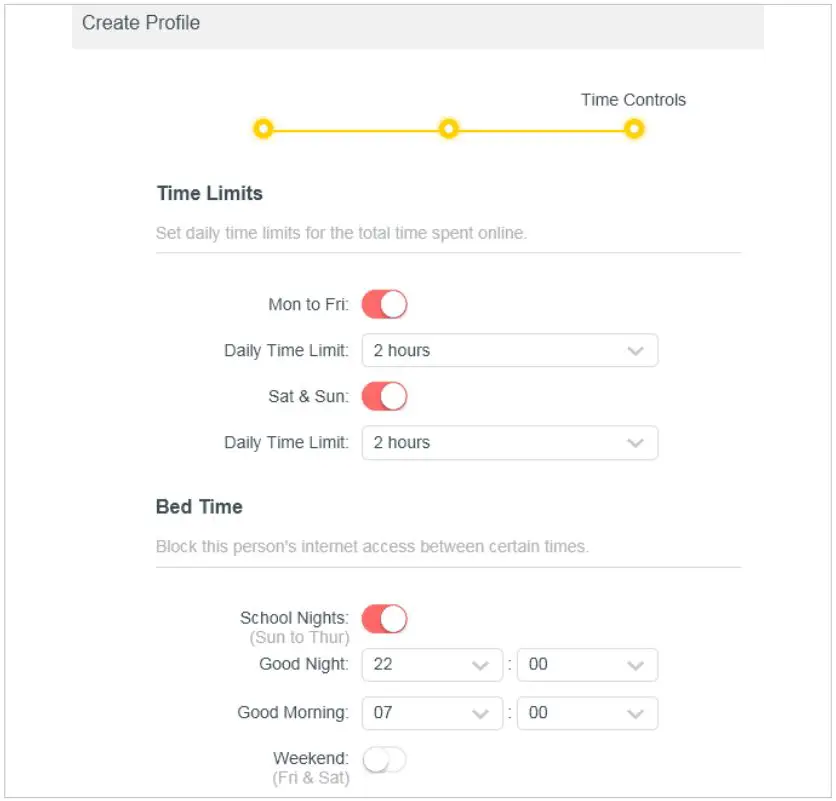 MERCUSYS MW301R 300Mbps Wireless N Router User Guide - Set time restrictions on internet access