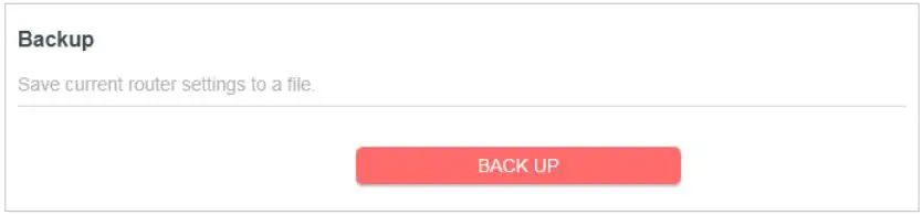 MERCUSYS MW301R 300Mbps Wireless N Router User Guide - To backup configuration settings