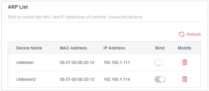 MERCUSYS MW301R 300Mbps Wireless N Router User Guide - To bind the connected device