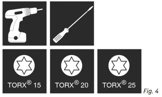 FIG 11 Reversing the door