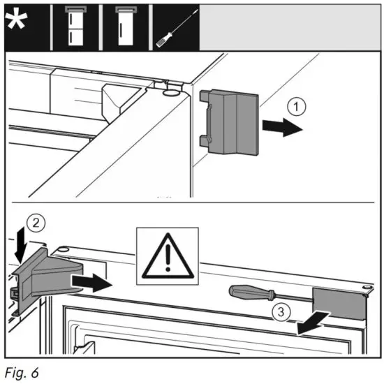 FIG 13 Removing the door
