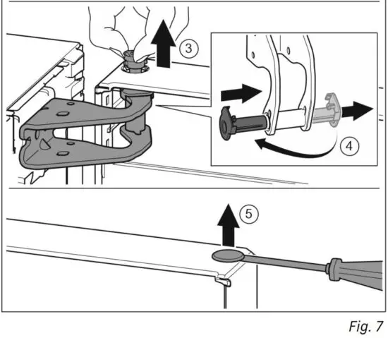 FIG 15 Removing the door