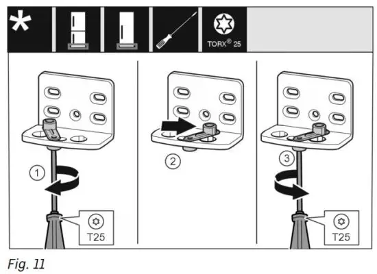 FIG 19 Moving the lower bearing parts to the other side