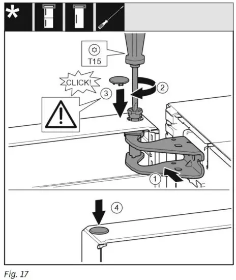 FIG 25 Fitting the door