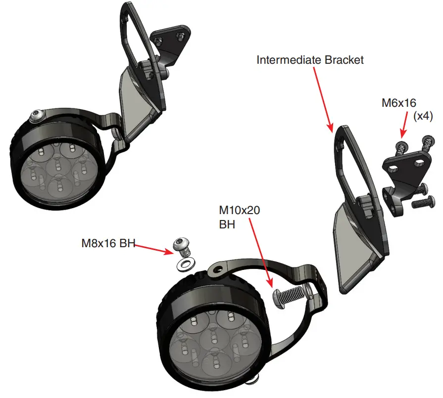 clearwater LIGHTS BMW K1600GT Erica LED Light - fig 19