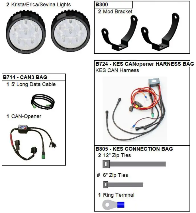 clearwater LIGHTS BMW K1600GT Erica LED Light - fig 2
