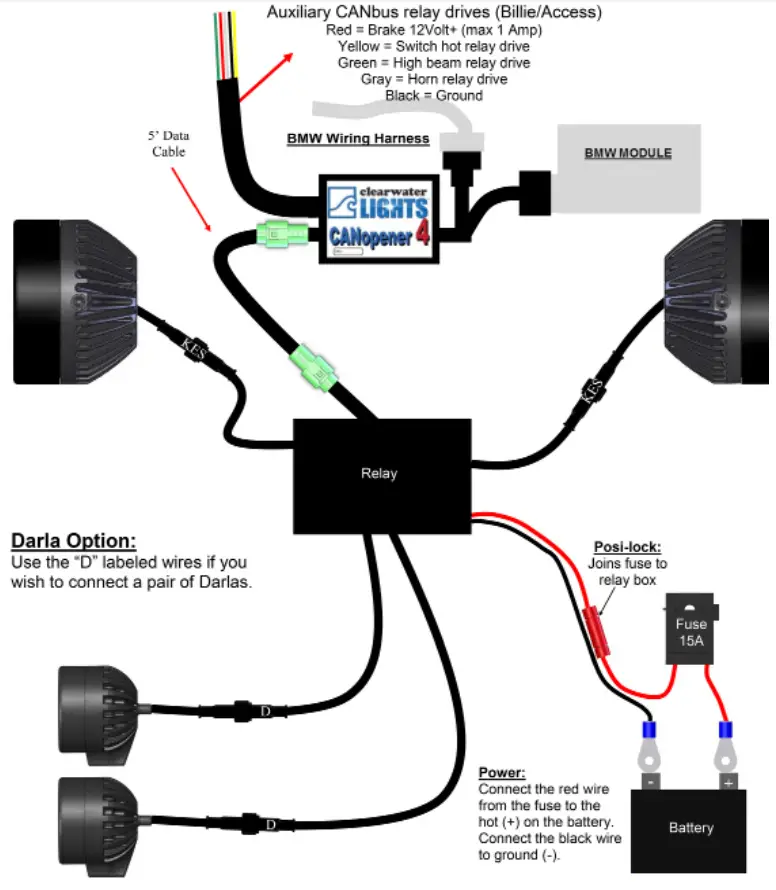 clearwater LIGHTS BMW K1600GT Erica LED Light - fig 4