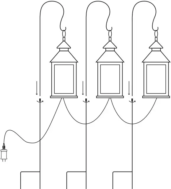 GE Holiday 82055LO GE StayBright LED 3pc Flickering Lighted Lantern