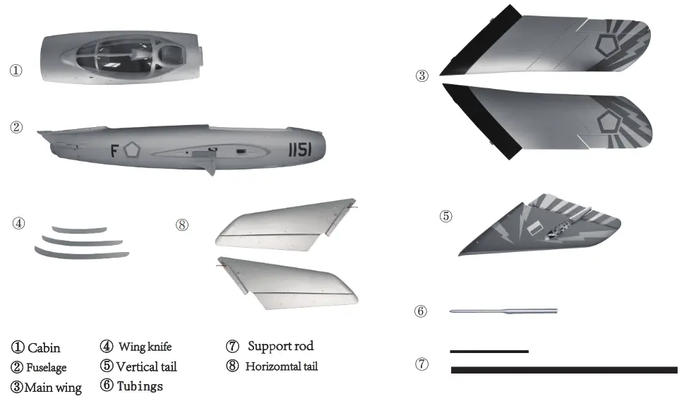 BANANA HOBBY MIG 17 7 CH AF Model Red White MiG 17 90mm RC EDF Jet - Ffig 16