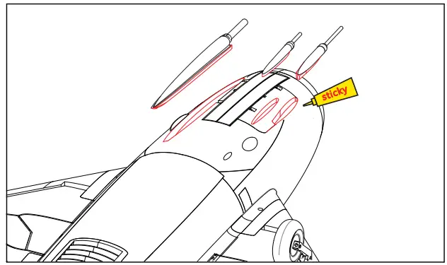 BANANA HOBBY MIG 17 7 CH AF Model Red White MiG 17 90mm RC EDF Jet - Ffig 2