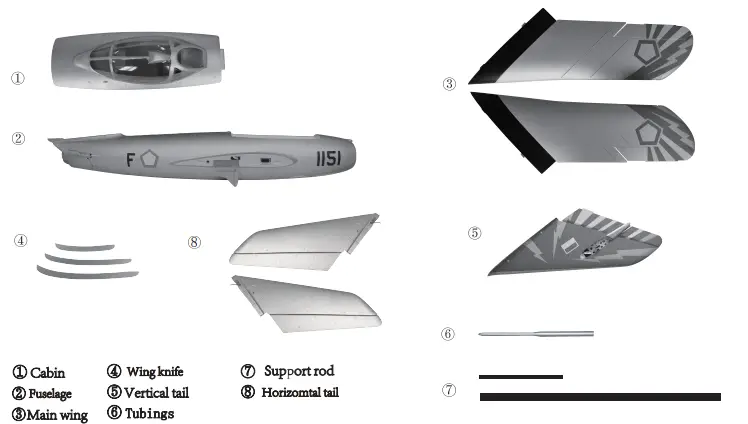 BANANA HOBBY MIG 17 7 CH AF Model Red White MiG 17 90mm RC EDF Jet - Ffig 6