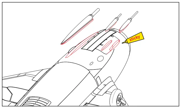 BANANA HOBBY MIG 17 7 CH AF Model Red White MiG 17 90mm RC EDF Jet - Ffig 8