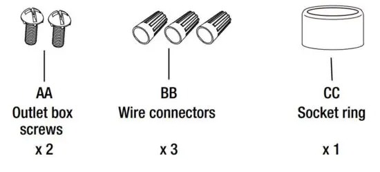 FIG 2 HARDWARE INCLUDED