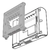 NEOMITIS RTE7SD Mains Powered Digital 7 Day Programmable Room Thermostat - MOUNTING OF WALL MOUTING PLATE 4