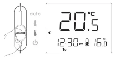NEOMITIS RTE7SD Mains Powered Digital 7 Day Programmable Room Thermostat - OPERATING 3