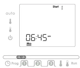 NEOMITIS RTE7SD Mains Powered Digital 7 Day Programmable Room Thermostat - SET THE PROGRAM COMFORT PERIOD 2