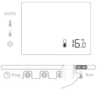 NEOMITIS RTE7SD Mains Powered Digital 7 Day Programmable Room Thermostat - SET THE PROGRAM COMFORT PERIOD 3