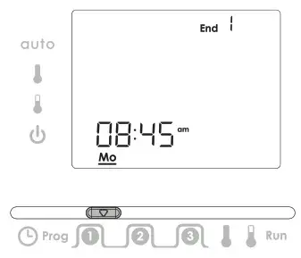 NEOMITIS RTE7SD Mains Powered Digital 7 Day Programmable Room Thermostat - SET THE PROGRAM COMFORT PERIOD 6