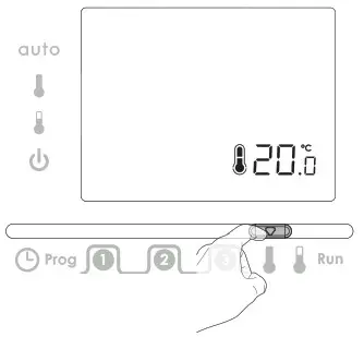 NEOMITIS RTE7SD Mains Powered Digital 7 Day Programmable Room Thermostat - TEMPERATURES SETTING 1