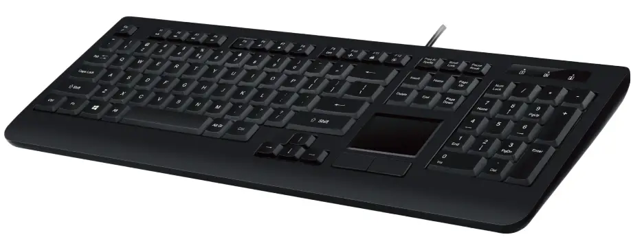 perixx PERIBOARD-513II Wired Full-Sized Membrane Touchpad Keyboard -