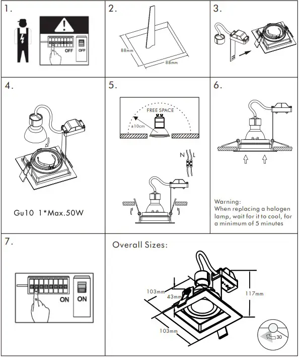 QAZQA 44818 Carree DL Satin Outdoor Wall Lamp - overview 1