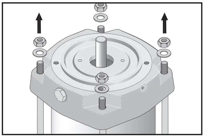 Remove the staybolt nut