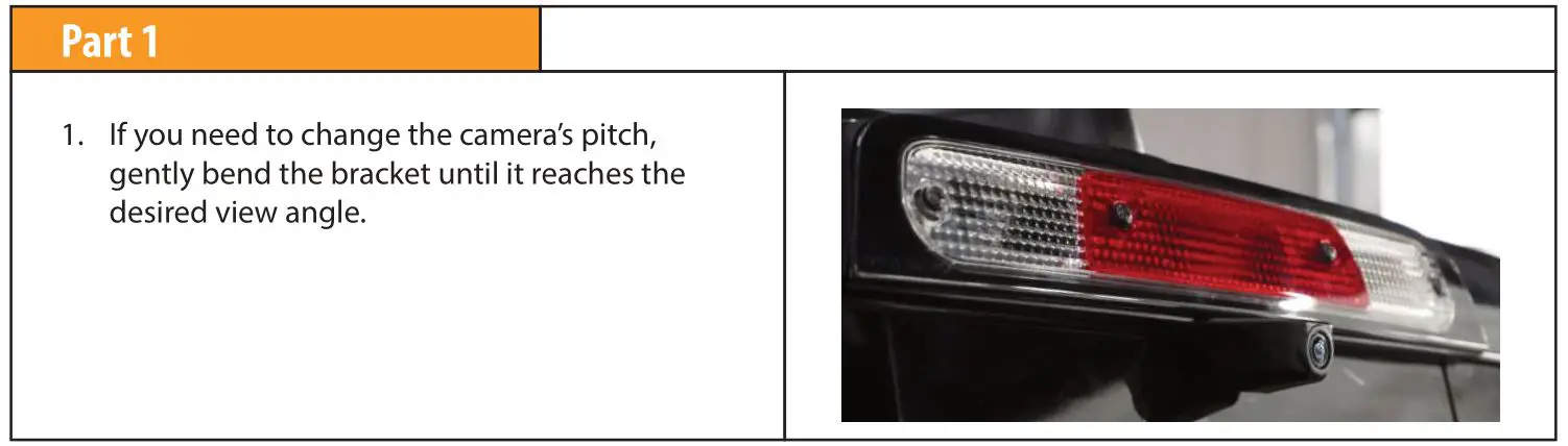 BRANDMOTION FVMR-1171 FullVUE Rear Camera Mirror for RAM 1500 - Adjustment