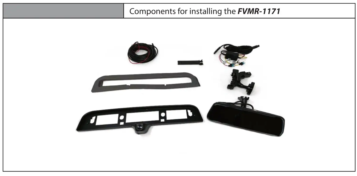 BRANDMOTION FVMR-1171 FullVUE Rear Camera Mirror for RAM 1500 - overview