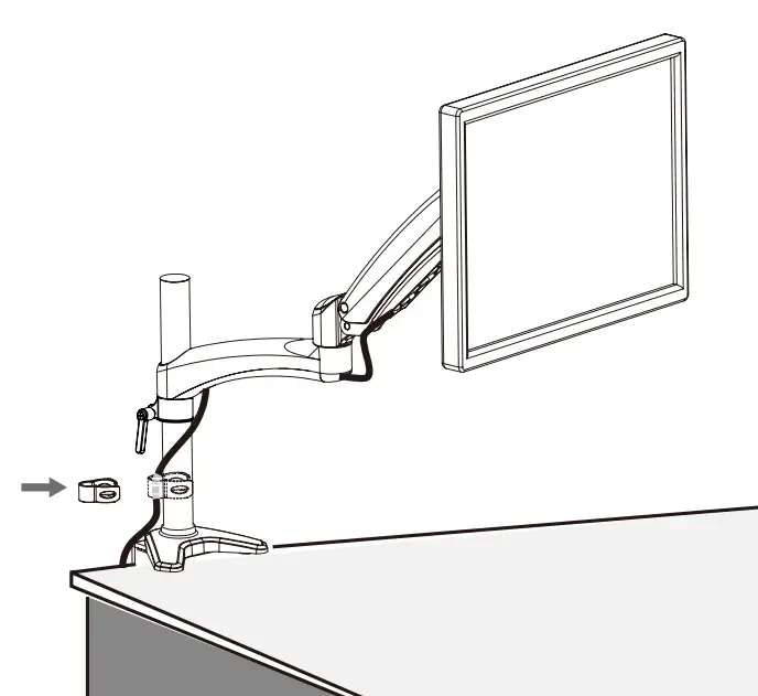 VIVO V001JB Pneumatic Arm Single Monitor Desk -fig 10