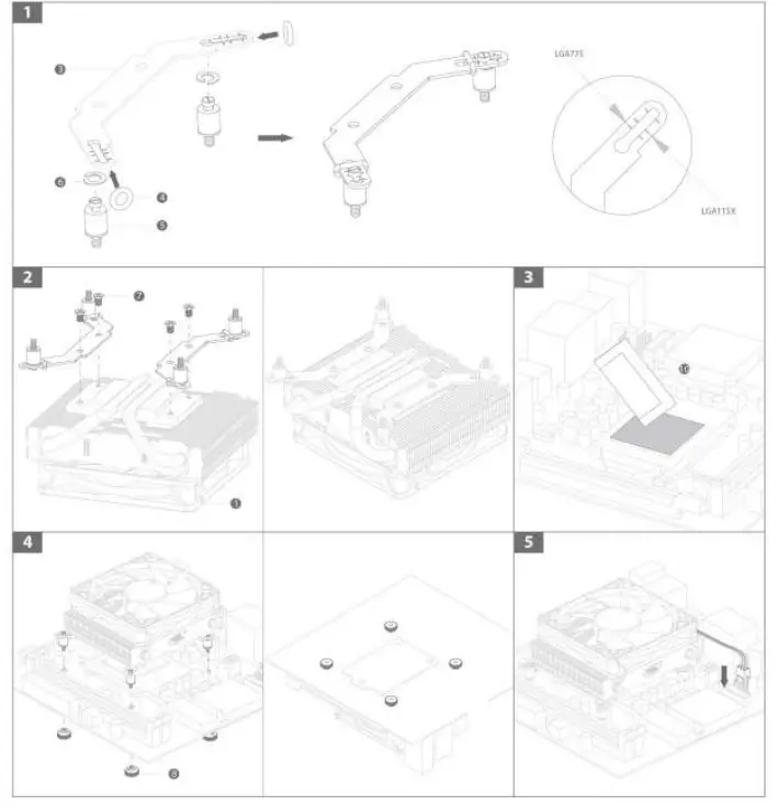 DEEPCOOL HTPC 200 CPU Cooler- Components 1