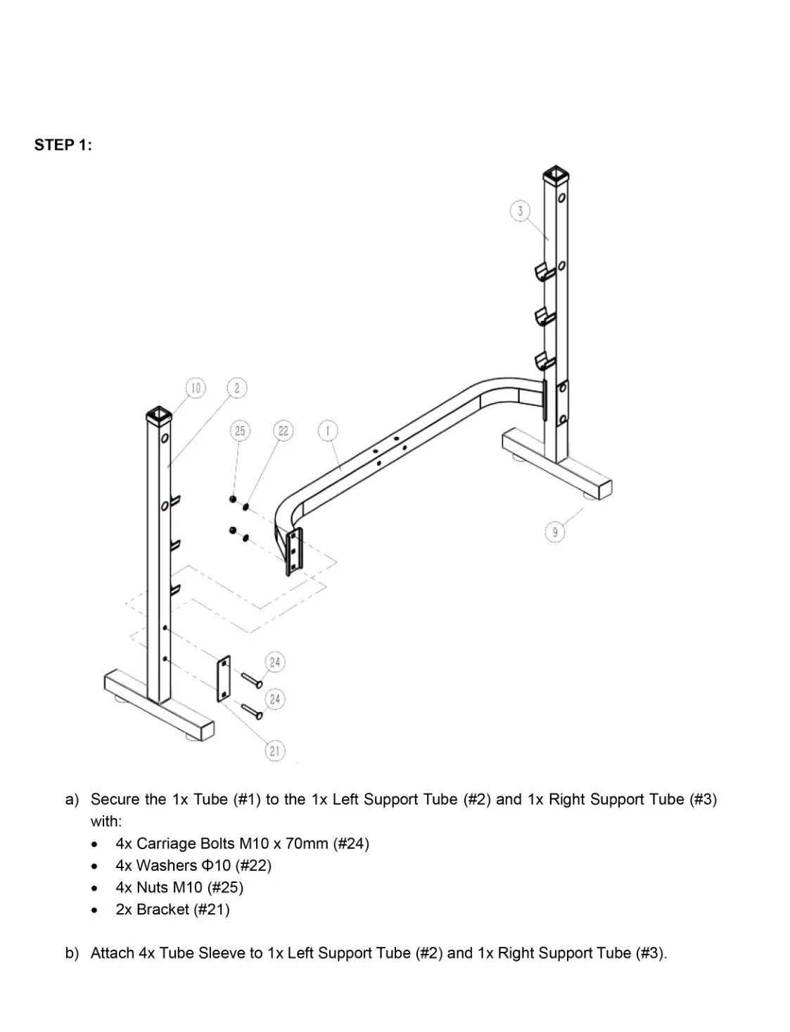 CORTEX MF-4000 Weight - Assembly Instructions step 1