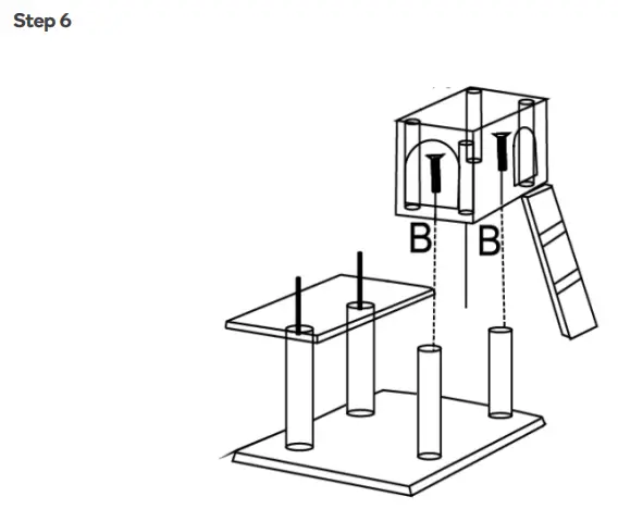 Pawever Pets Cat Scratching Post Tree PP170CTREEA - ASSEMBLY7