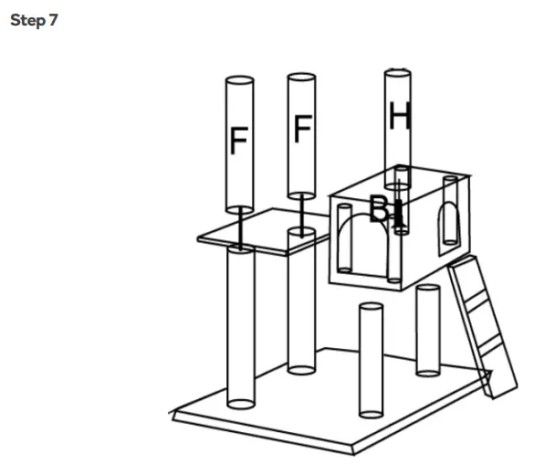 Pawever Pets Cat Scratching Post Tree PP170CTREEA - ASSEMBLY8