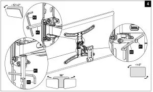 hama 118631 FULLMOTION TV Wall Bracket - FIG5