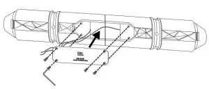 JBL BB4000 Soundbar Weatherproof Full Range- securing all screws