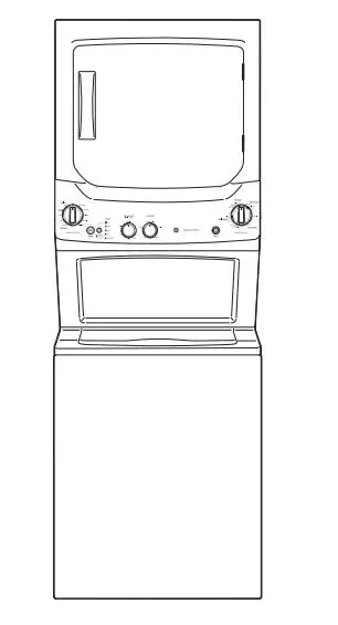 Ge Gud27essm/27gssm Unitized Spacemaker Stainless Steel Washer And Dryer Ge Gud27essm/27gssm Unitized Spacemaker Stainless Steel Washer And Dryer