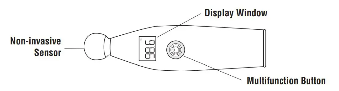 ADC Adtemp 427 TempleTouch Thermometer - Parts and Assembly