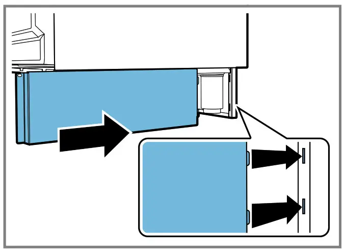 BOSCH HEZ8TK36UC Range Toe Kick 36 Inch- tabs into the slots