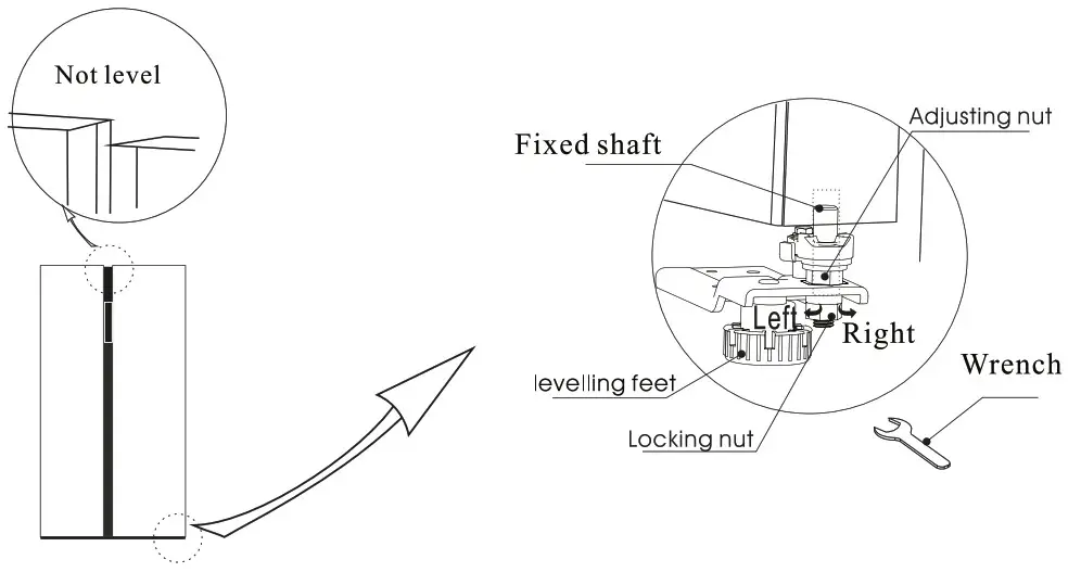 KERNAU KFSB 17191 NF X Refrigerator - LEVELLING DOOR