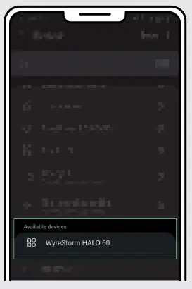 WyreStorm HALO 60 Plug and Play Portable Conference Speakerphone - CONNECTING TO A MOBILE DEVICE 2
