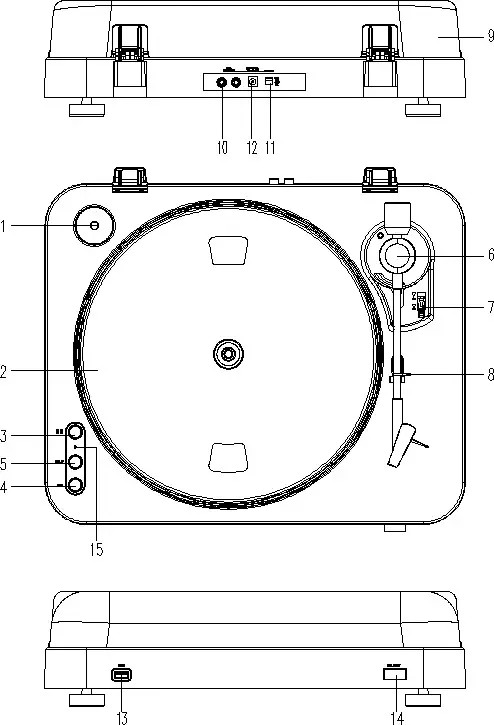 Lenco L 85 USB Direct Encoding Turntable- Description